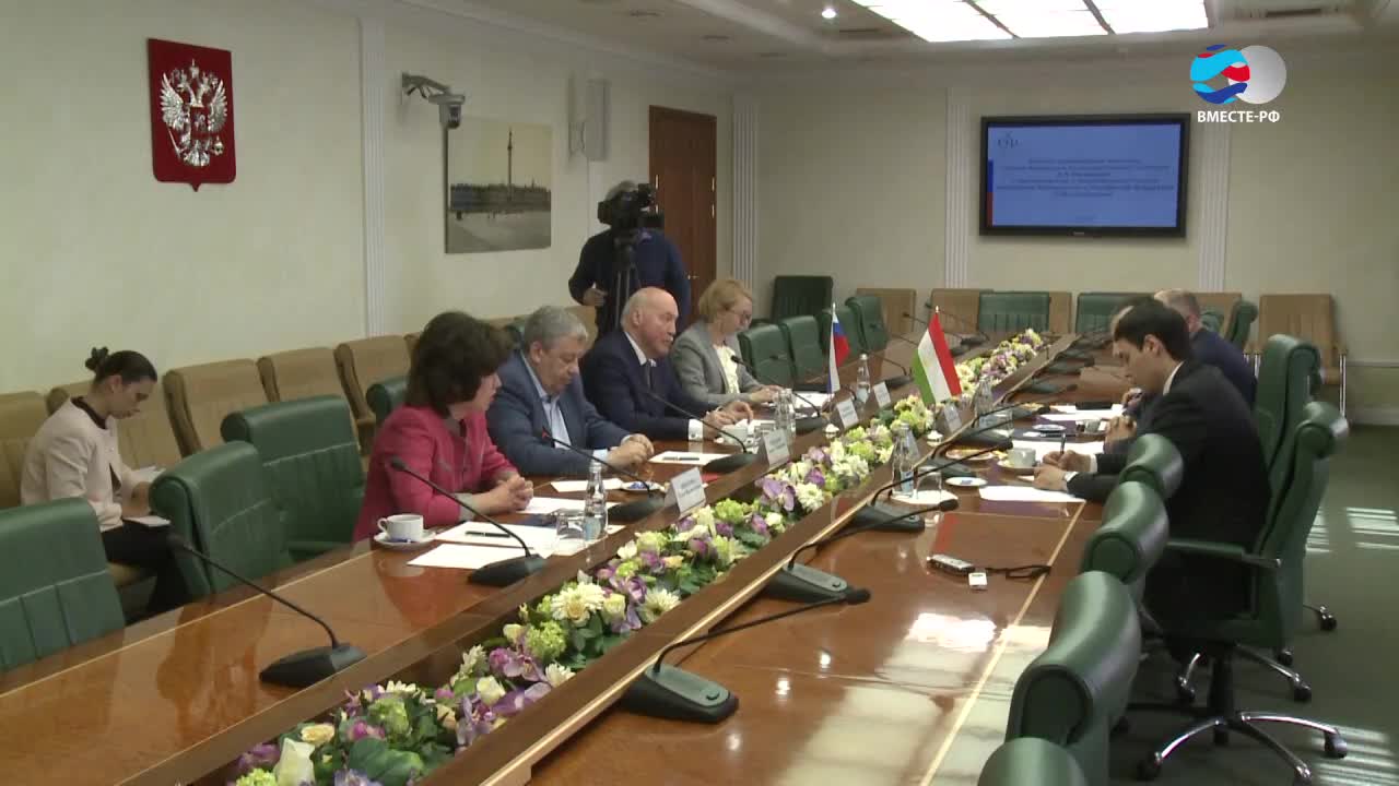 Сенатор Мезенцев провел встречу с послом Таджикистана в РФ