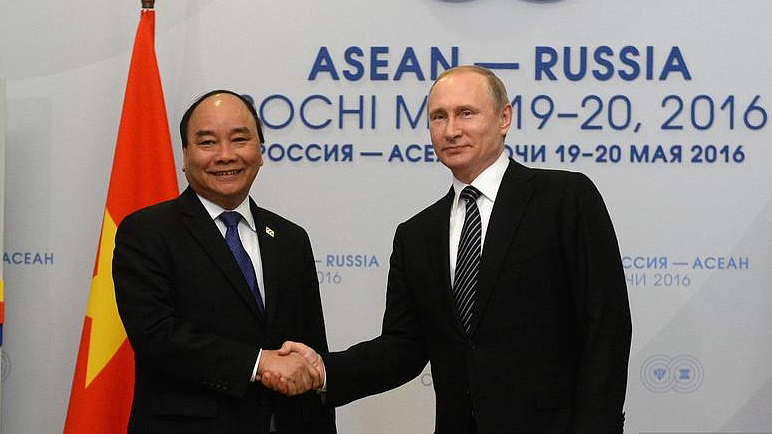 Встреча Владимира Путина с премьер-министром Вьетнама Нгуен Суан Фуком. Фото с сайта Президета России