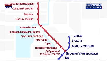 В 2027 году в Казани планируют открыть новую ветку метро