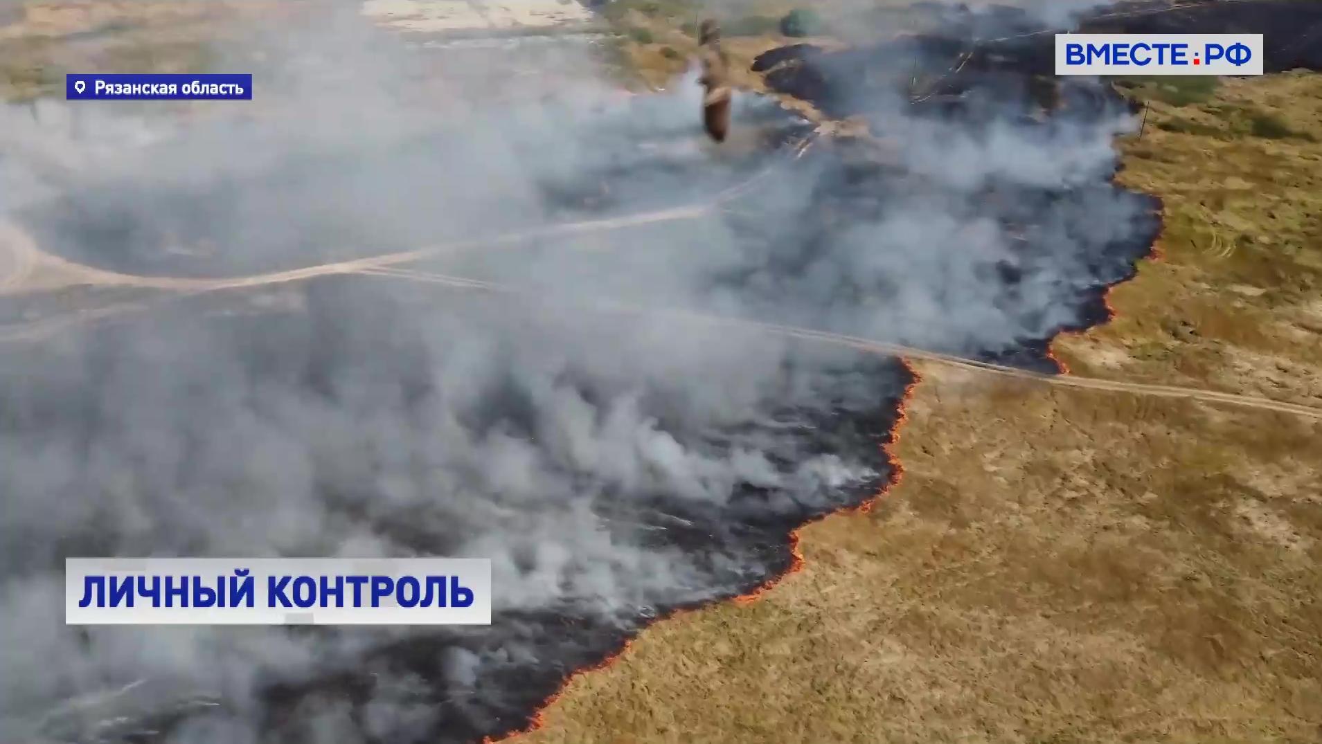 Вице-премьер Григоренко: Ситуация с пожарами в Рязанской области находится под контролем