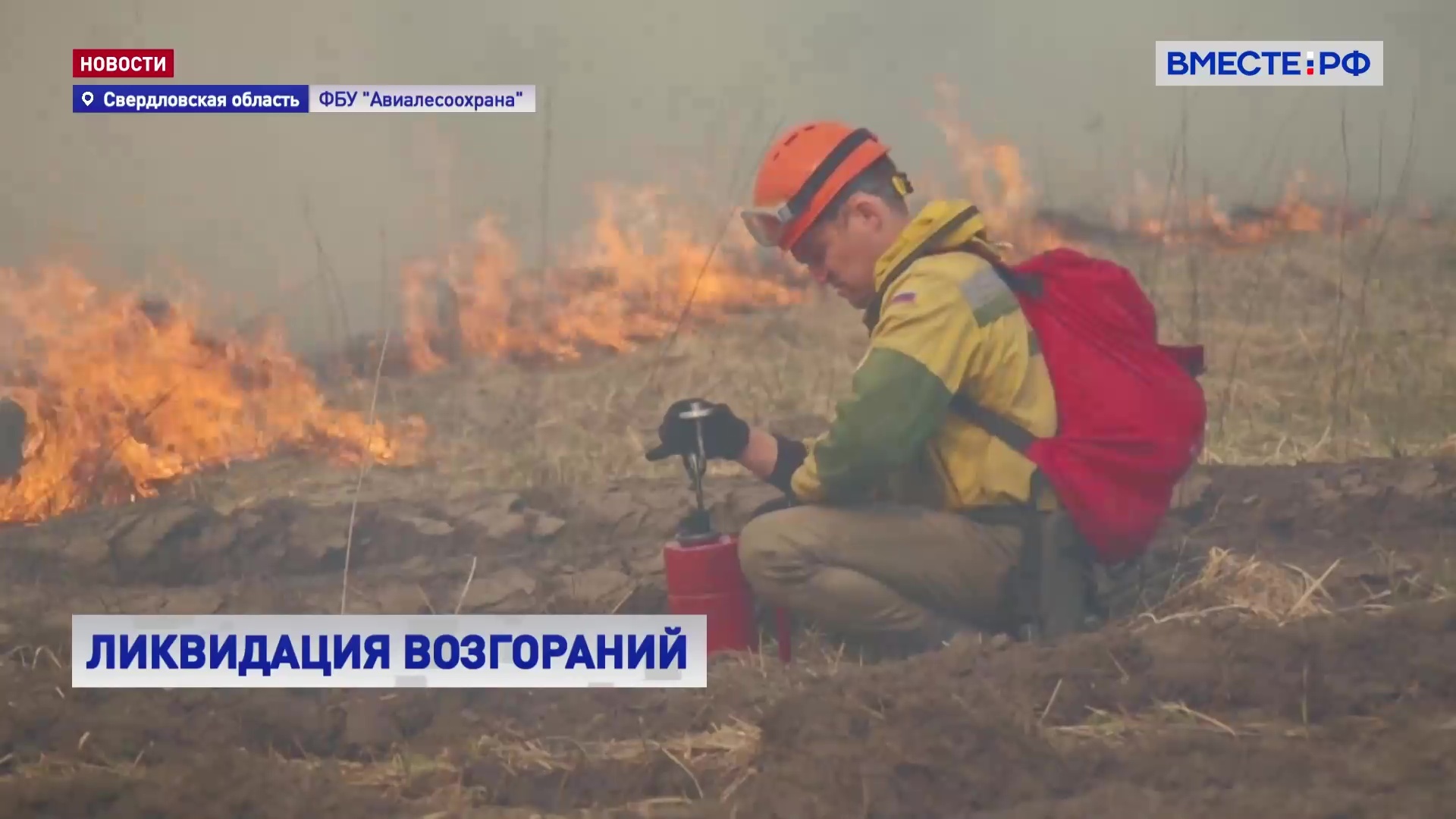 В Свердловской области парашютисты-десантники Авиалесоохраны локализовали крупный лесной пожар