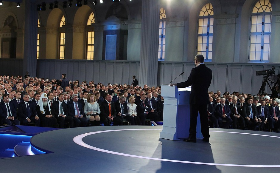 Путин призвал доверить Госдуме утверждение кандидатуры премьера