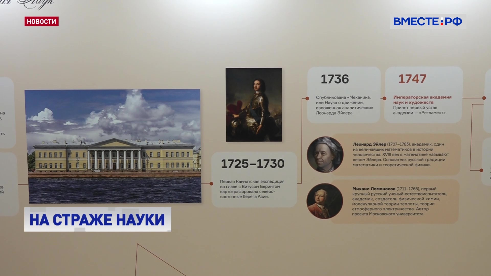 Выставка, посвященная 300-летию Российской академии наук, открылась в Совете Федерации