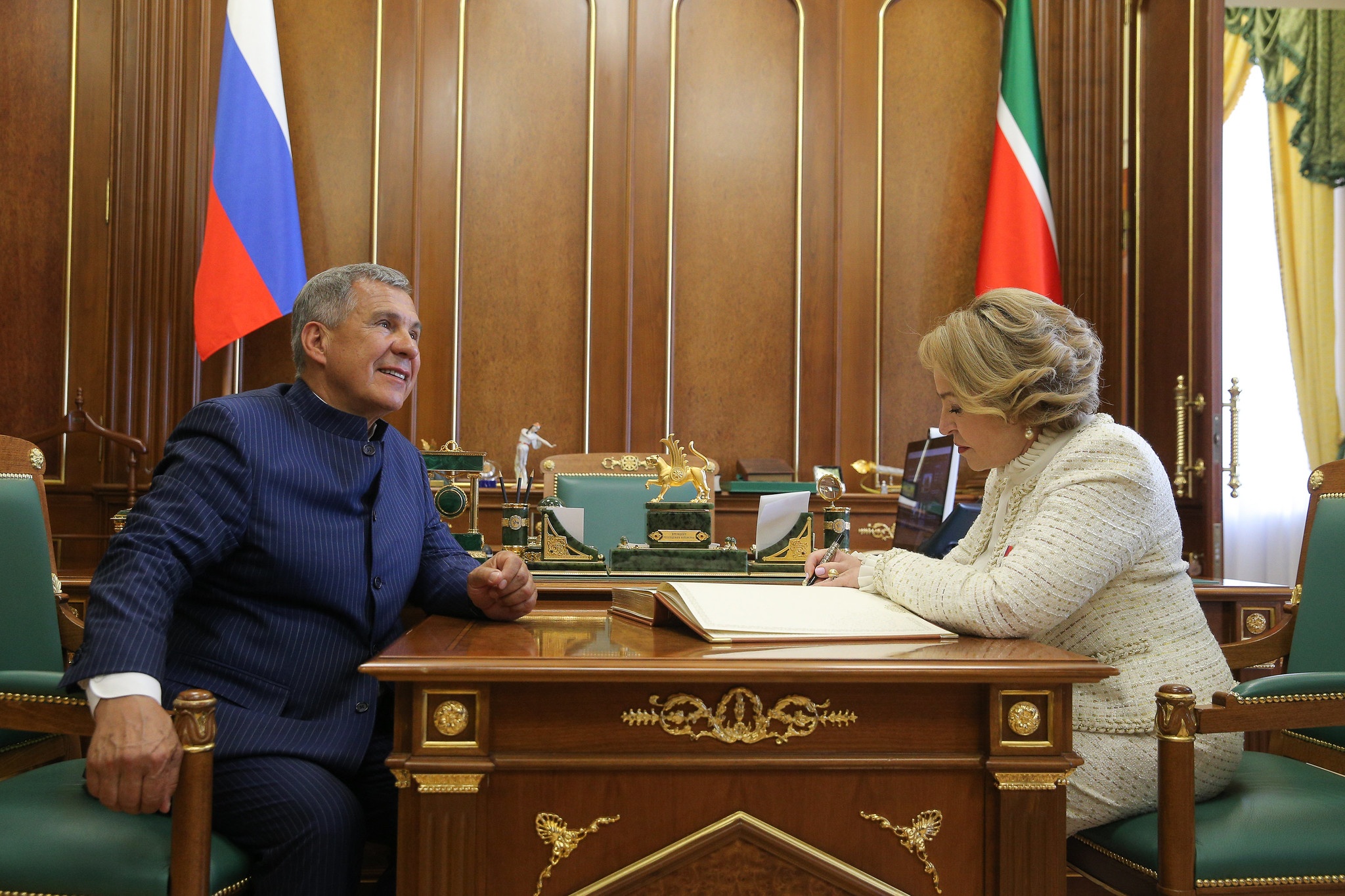 Матвиенко обсудила с президентом Татарстана вопросы межнационального сотрудничества