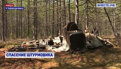 Поисковики обнаружили на Сахалине штурмовик Ил-10, защищавший остров в годы войны
