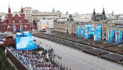 Военный Парад, посвященный 76-й годовщине Великой Победы. Запись трансляции 9 мая 2021 года