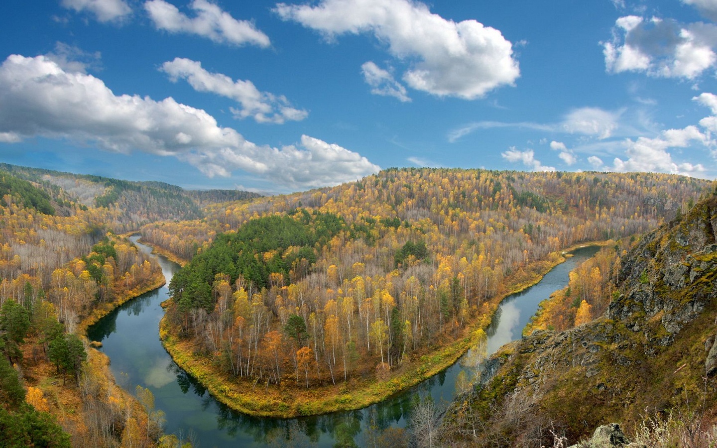 Новосибирская область. Река Бердь. Осень.