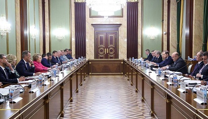 Матвиенко: взаимодействие Правительства и Сената с необходимо для достижения национальных целей развития