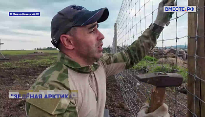 На Ямале волонтеры «Зеленой Арктики» помогают обустраивать парк «Ингилор»