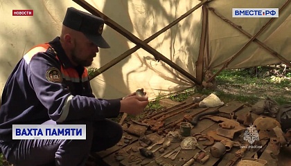 Поисковики обнаружили в Тверской области останки бойцов Красной армии