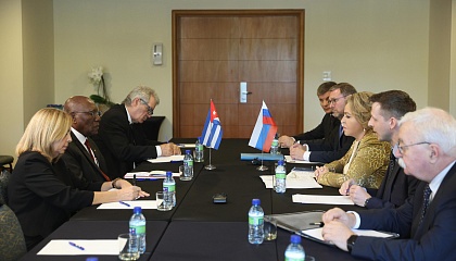 Матвиенко отметила важность межпарламентского диалога для развития российско-кубинских отношений