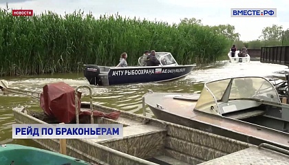 В Краснодарском крае сотрудники Рыбоохраны борются с браконьерами
