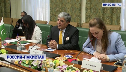 Сенатор Карасин провел встречу с послом Пакистана в РФ