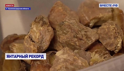 Калининградский янтарный комбинат идет на новый рекорд по добыче янтаря