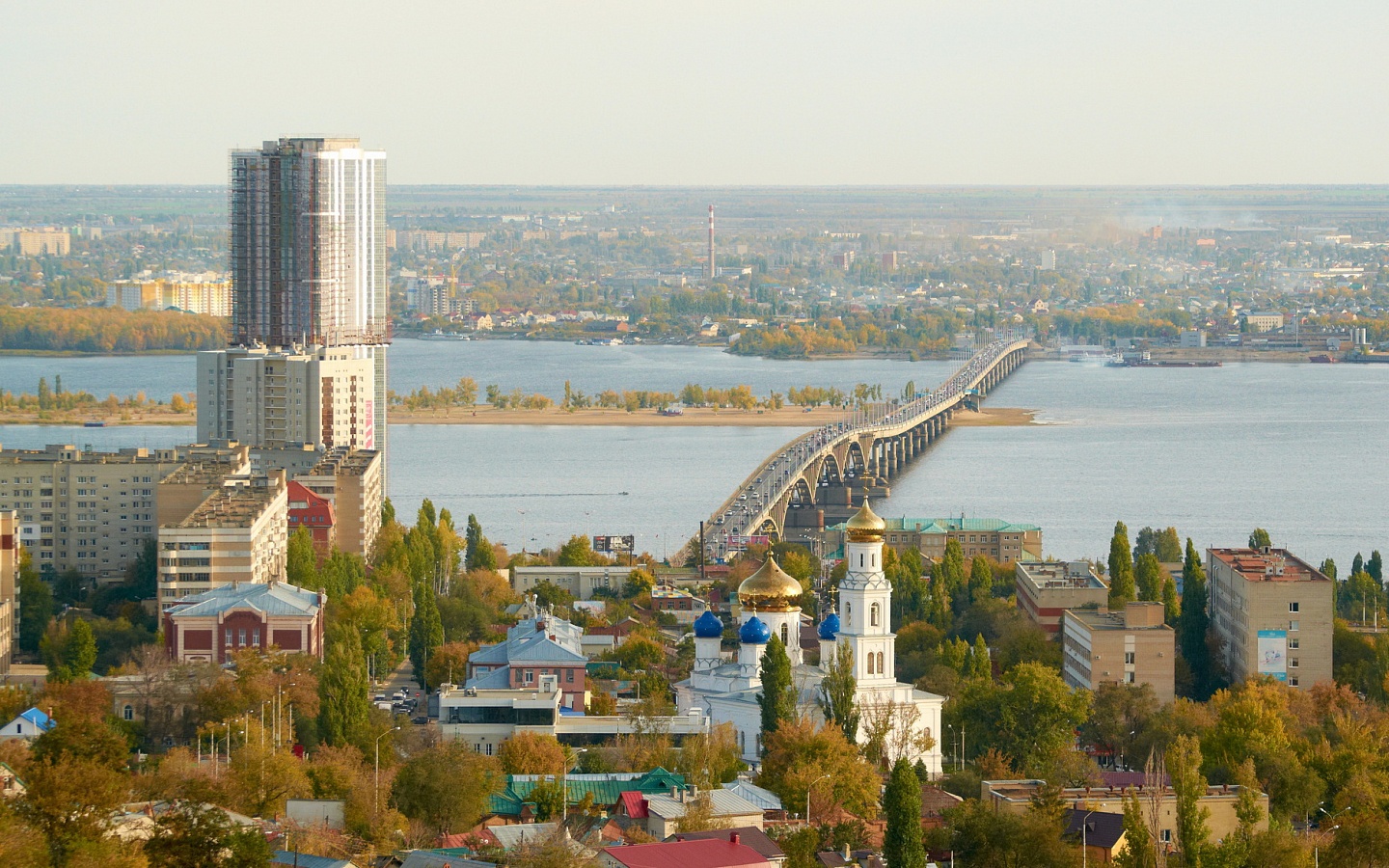 Саратов. Мост Энгельса через Волгу