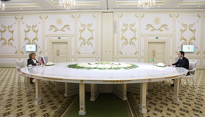 Спикер Совета Федерации встретилась с президентом Туркменистана