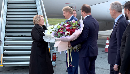 Валентина Матвиенко прибыла с рабочим визитом в Омскую область