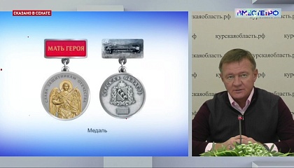 Медали «Мать героя» и «Отец героя» вручат жителям Курской области в ближайшие два месяца