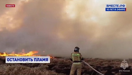 Почти 100 природных пожаров в 20 регионах потушили за сутки