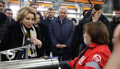 Матвиенко посетила завод по производству вентильных двигателей в Когалыме