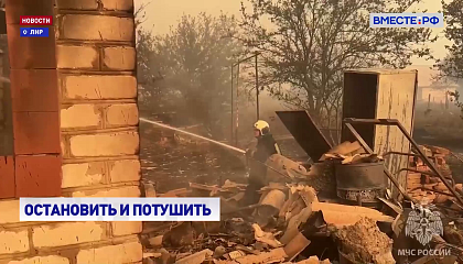 Серьезный природный пожар уничтожил более 300 жилых домов в ЛНР