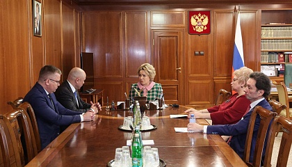 Матвиенко обсудила с руководством Липецкой области вопросы социально-экономического развития региона